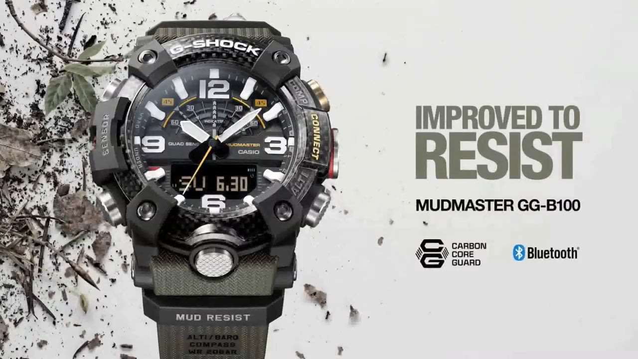 opplanet casio g shock mudmaster gg b100 video