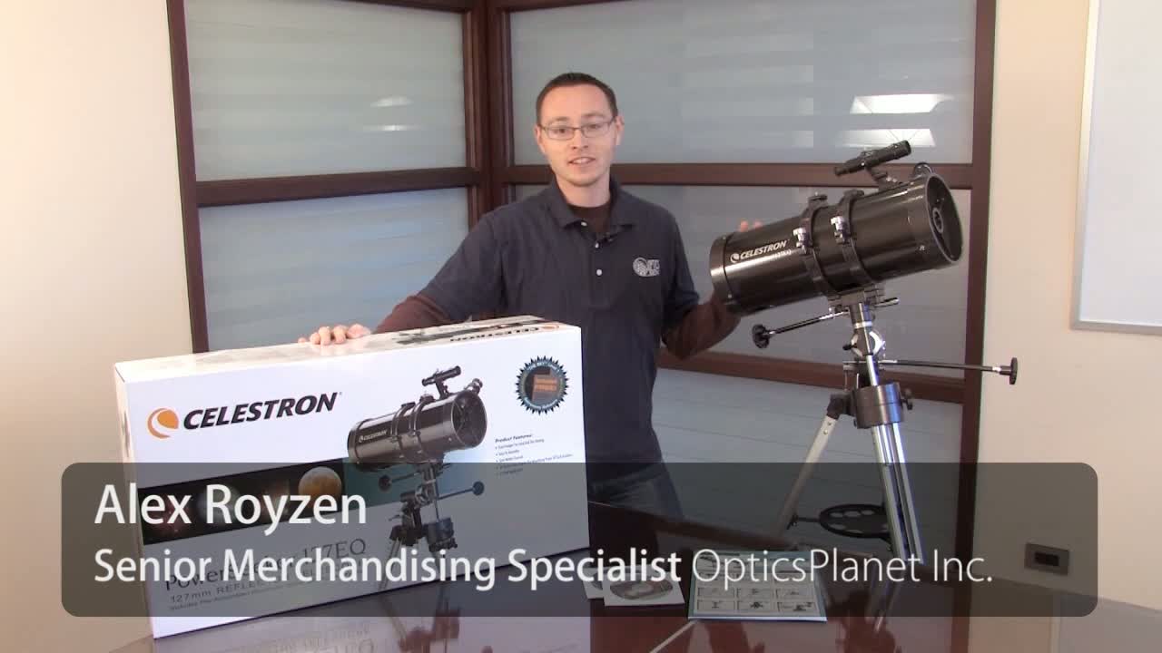 opplanet celestron powerseeker 127eq telescope 1280x720 video