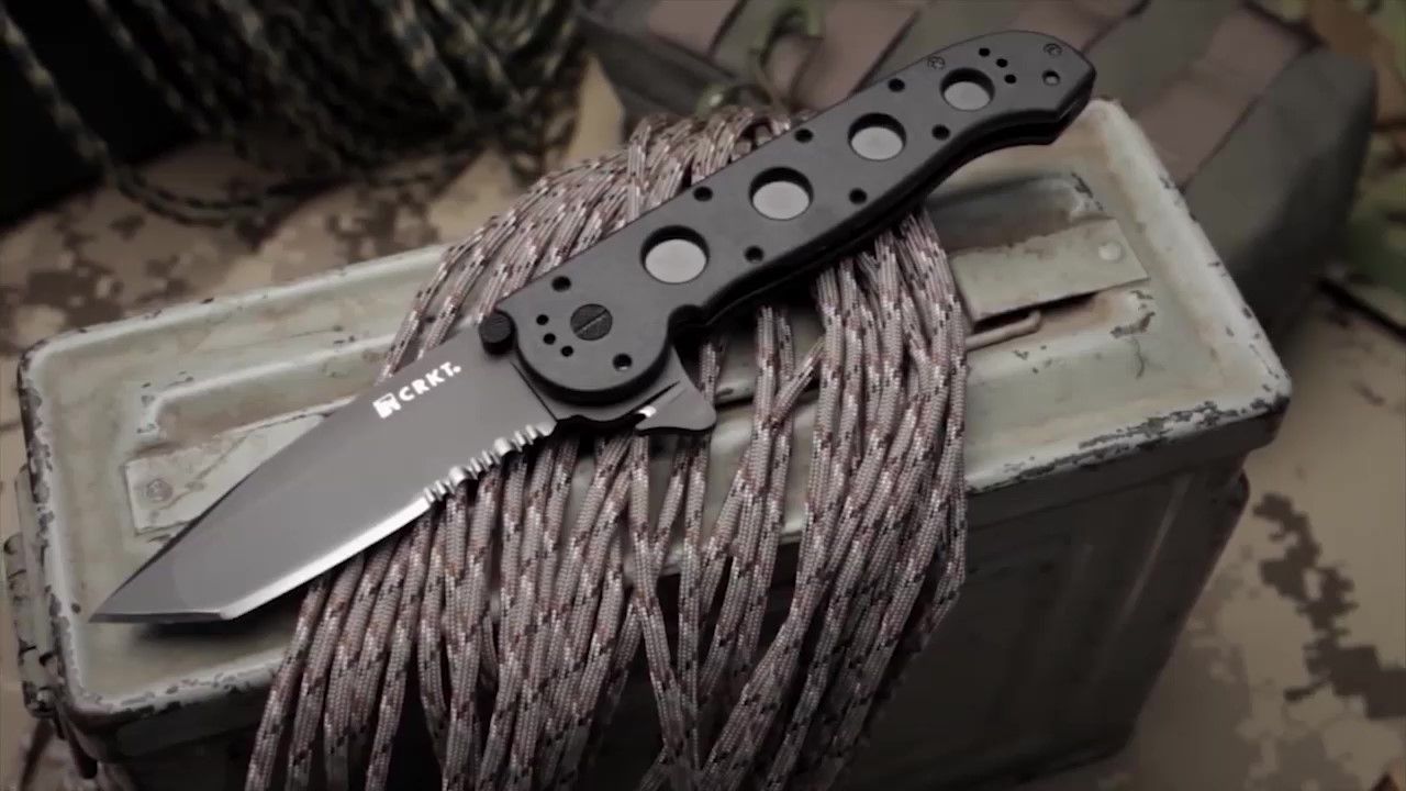 opplanet crkt m16 14zlek knife designed by kit carson video