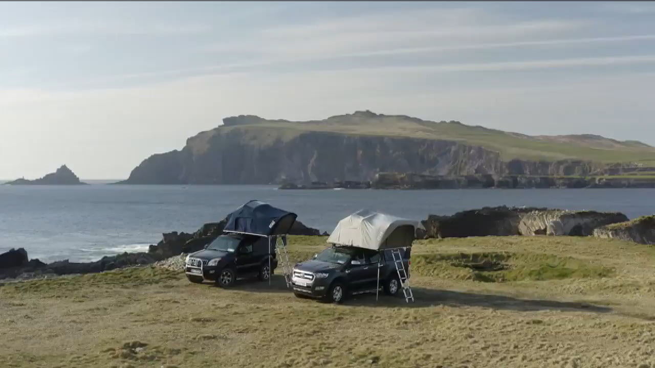 opplanet crua aer rooftop tent set up and take down video