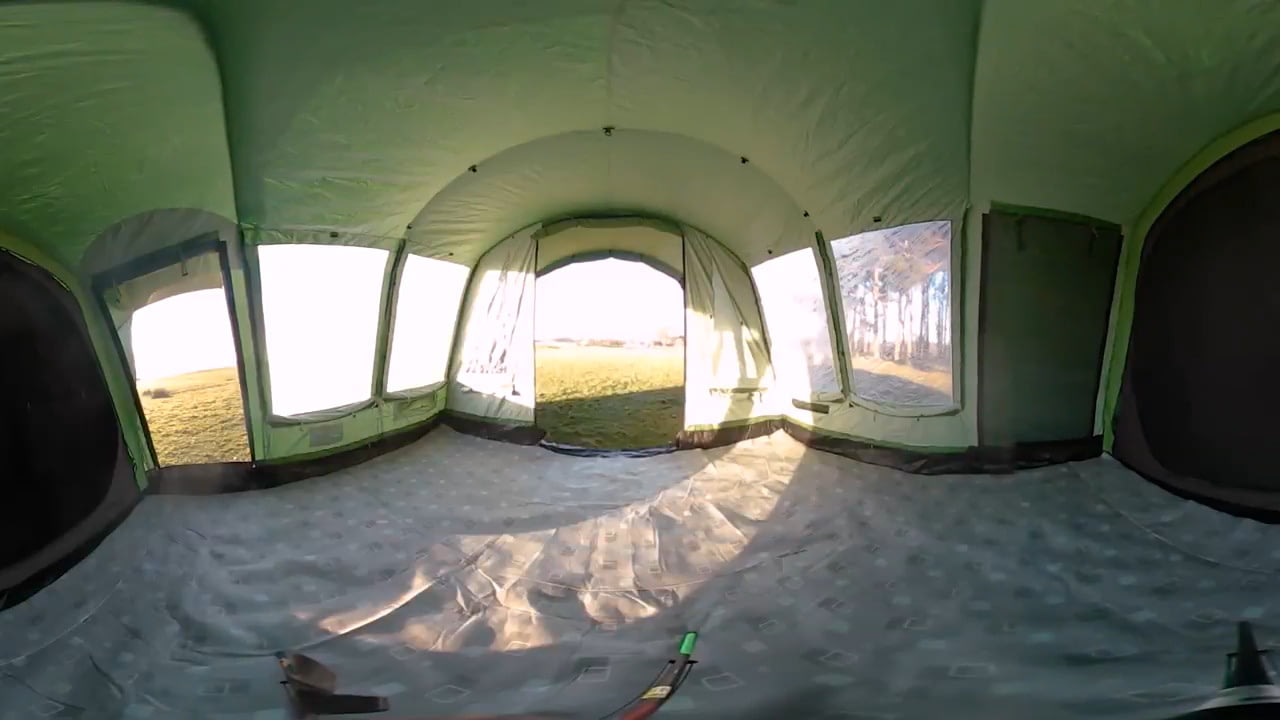 opplanet crua loj all weather 6 person tent 360 view from inside the living area video