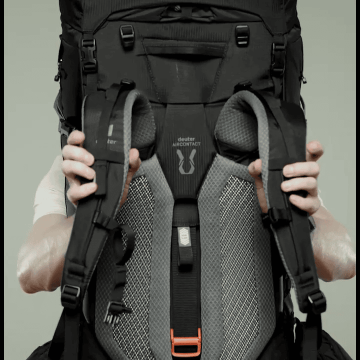 opplanet deuter aircontact pro activefit shoulder straps video