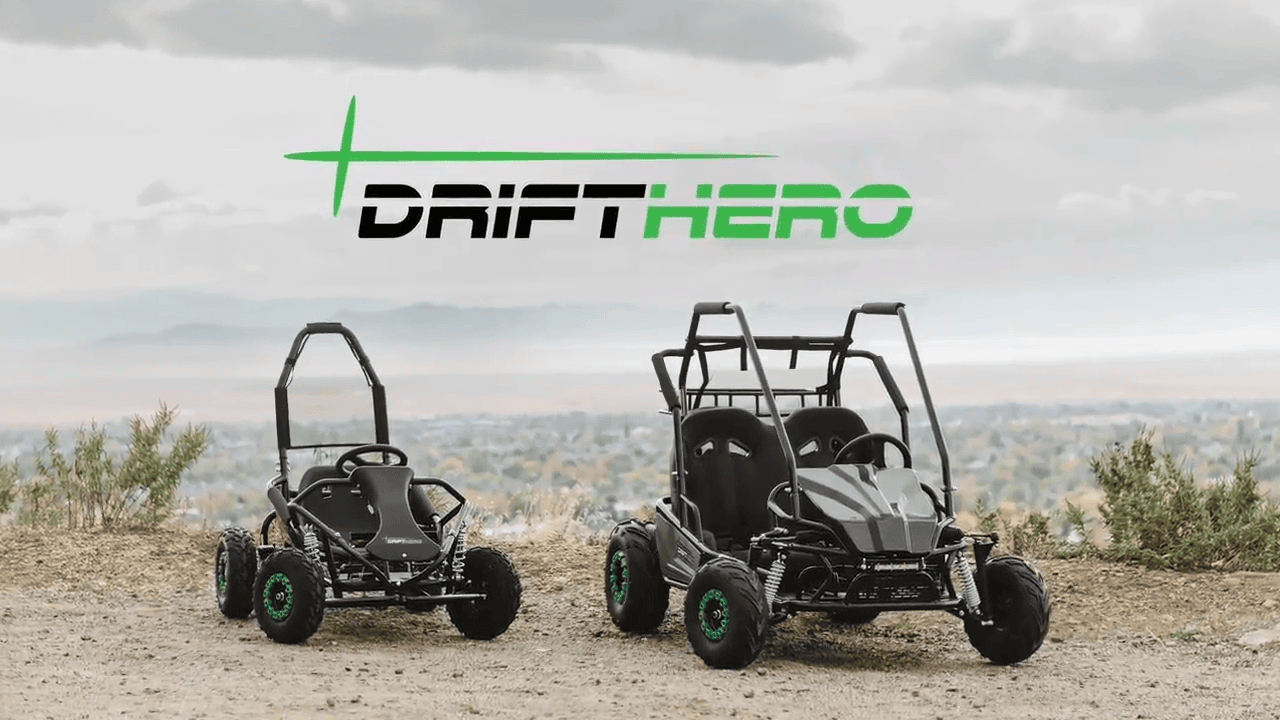 opplanet drift hero 2 seat gas go kart video