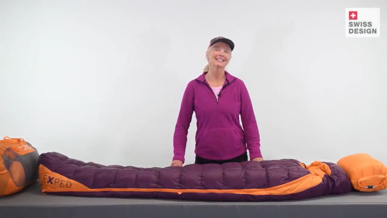 opplanet exped womens comfort sleeping bag features and details video