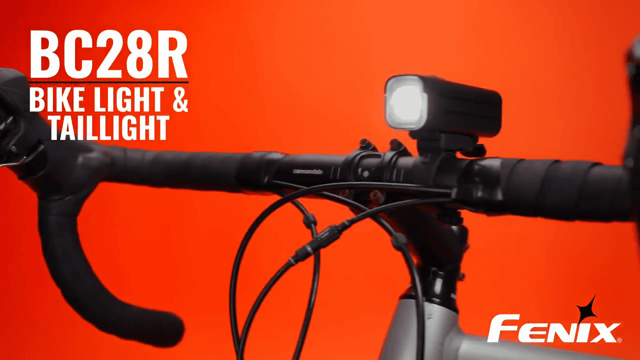 opplanet fenix bc28r bike light set feature overview and operational video