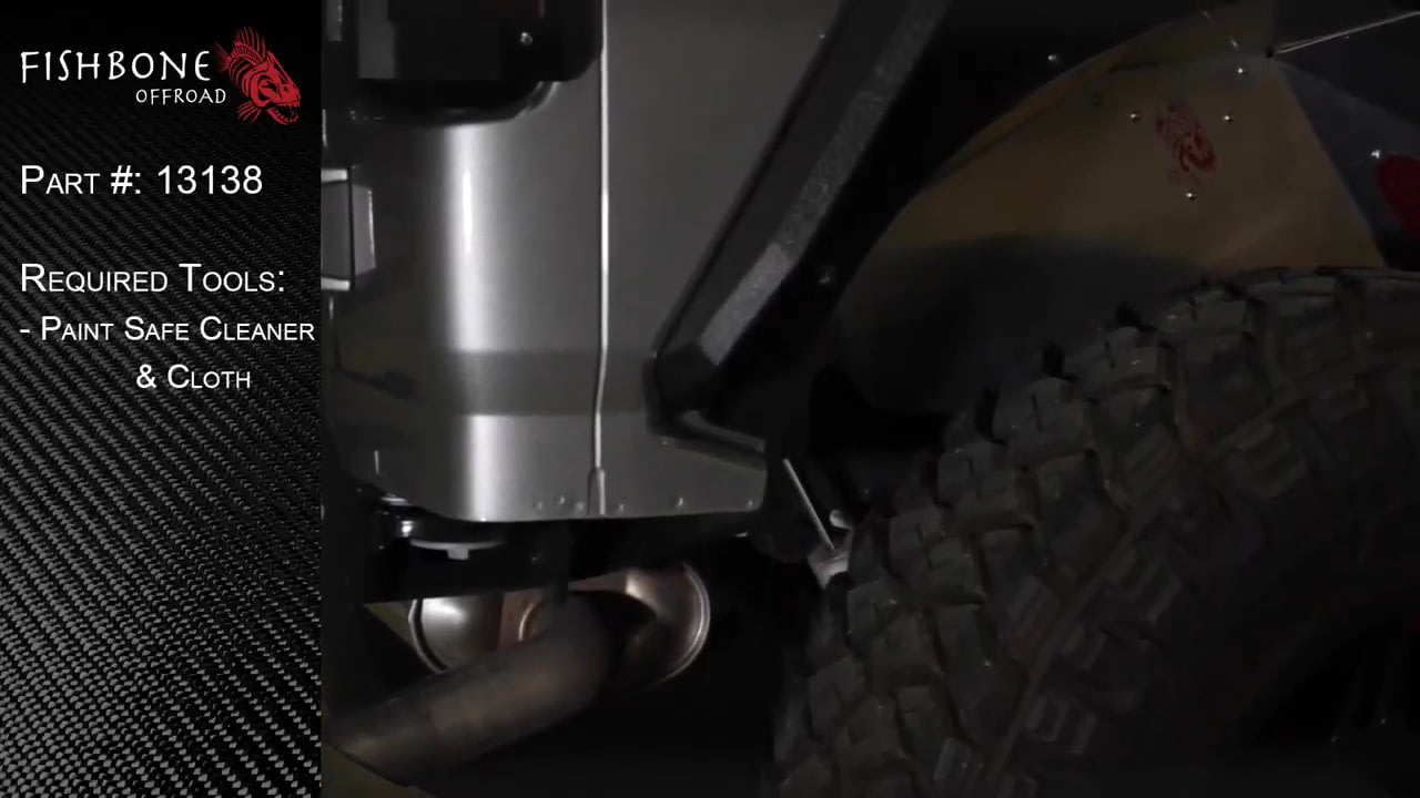 opplanet fishbone offroad fb13138 jl quater panel guard installation guide video