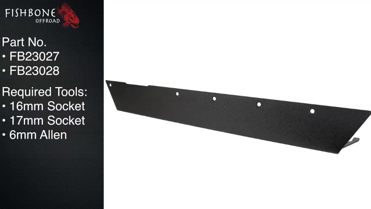 opplanet fishbone offroad fb23027 and fb23028 tj wrangler rock sliders installation guide video