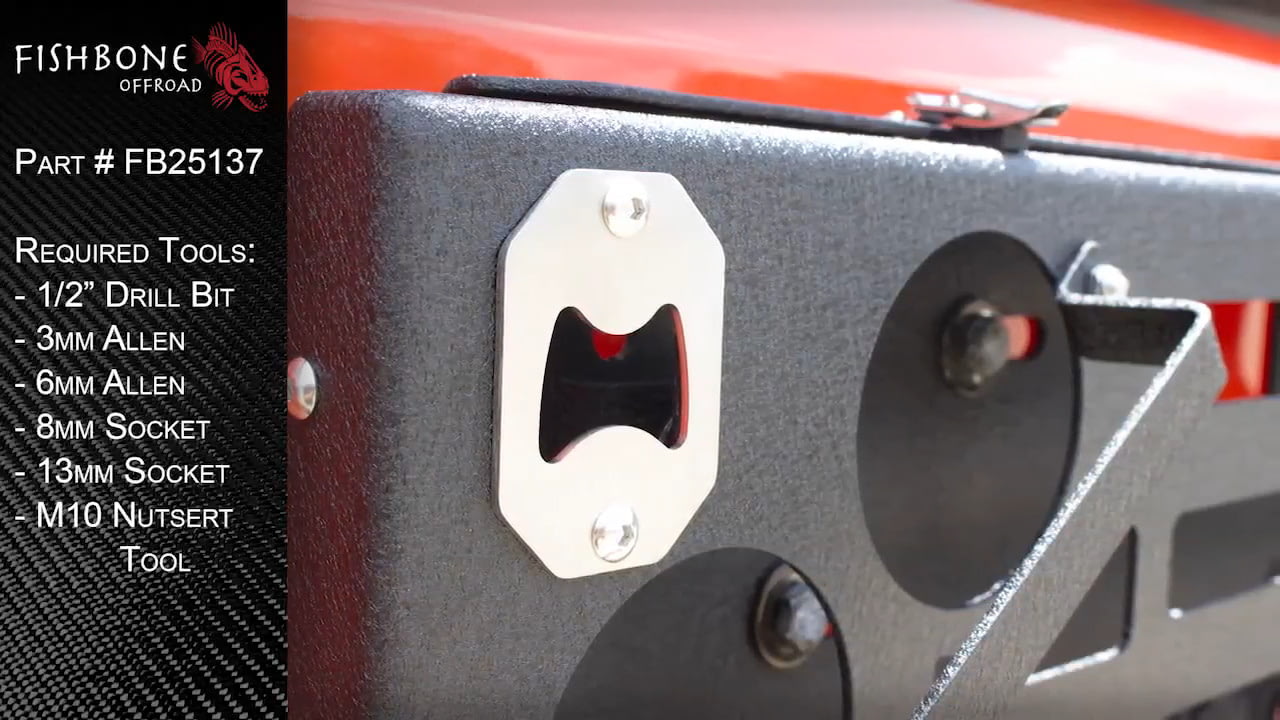 opplanet fishbone offroad fb25137 jk tailgate table installation guide video