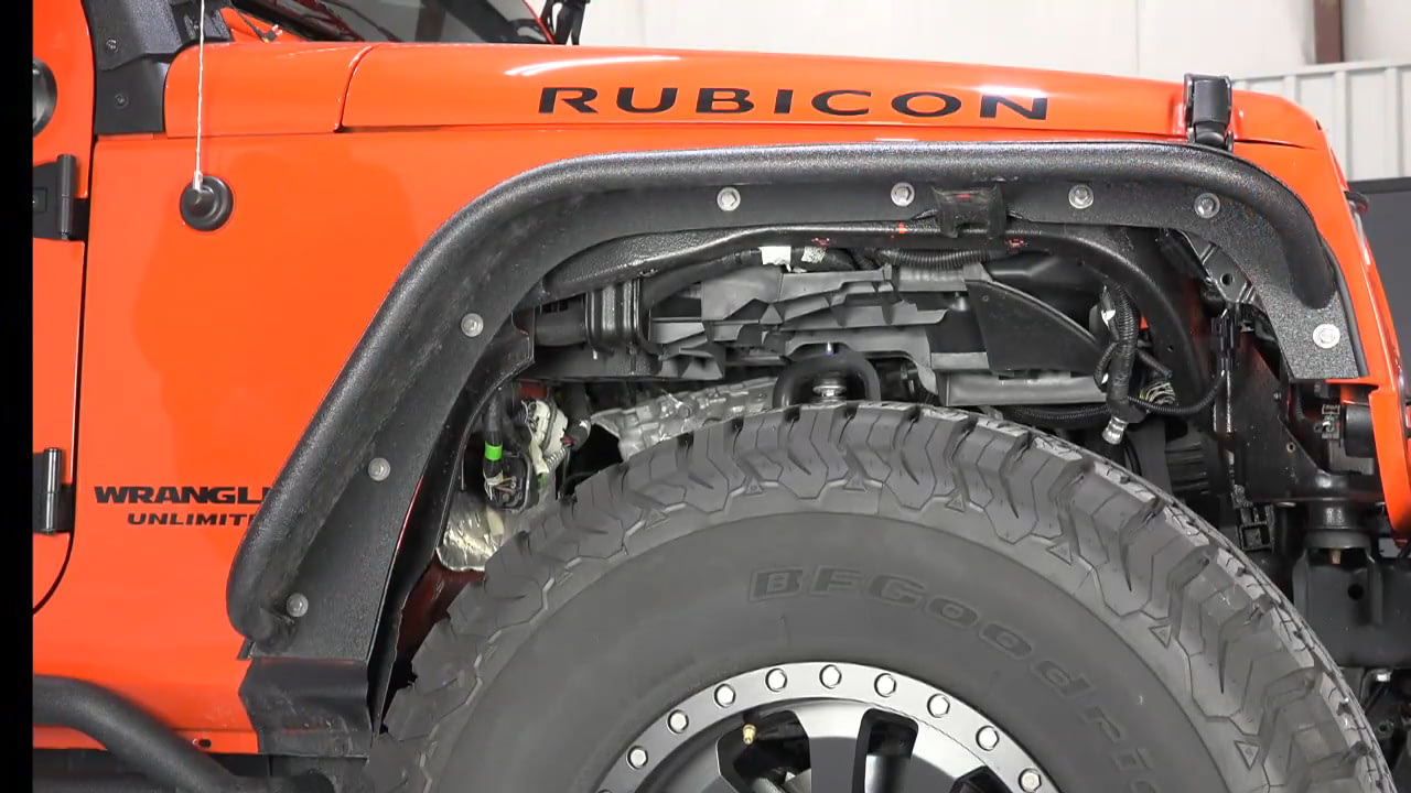 opplanet fishbone offroad fb33007 jk wrangler aluminum inner fenders installation guide video