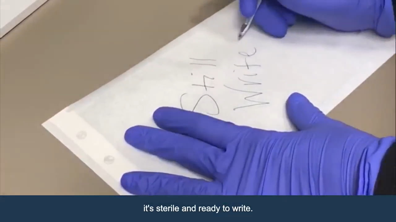 opplanet fisher they still work writing with a fisher space pen after disinfecting in an autoclave machine video