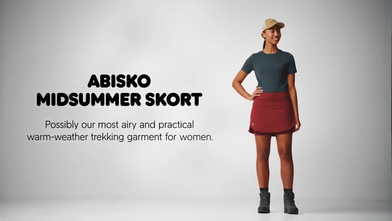 opplanet fjallraven abisko midsummer skort w video