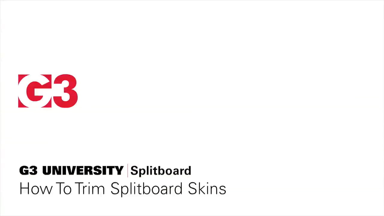 opplanet g3 how to trim splitboard climbing skins video