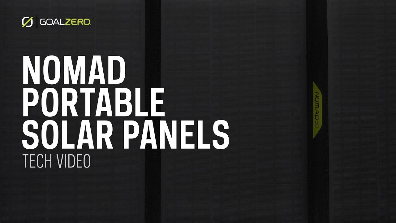 opplanet goal zero nomad portable solar panels video