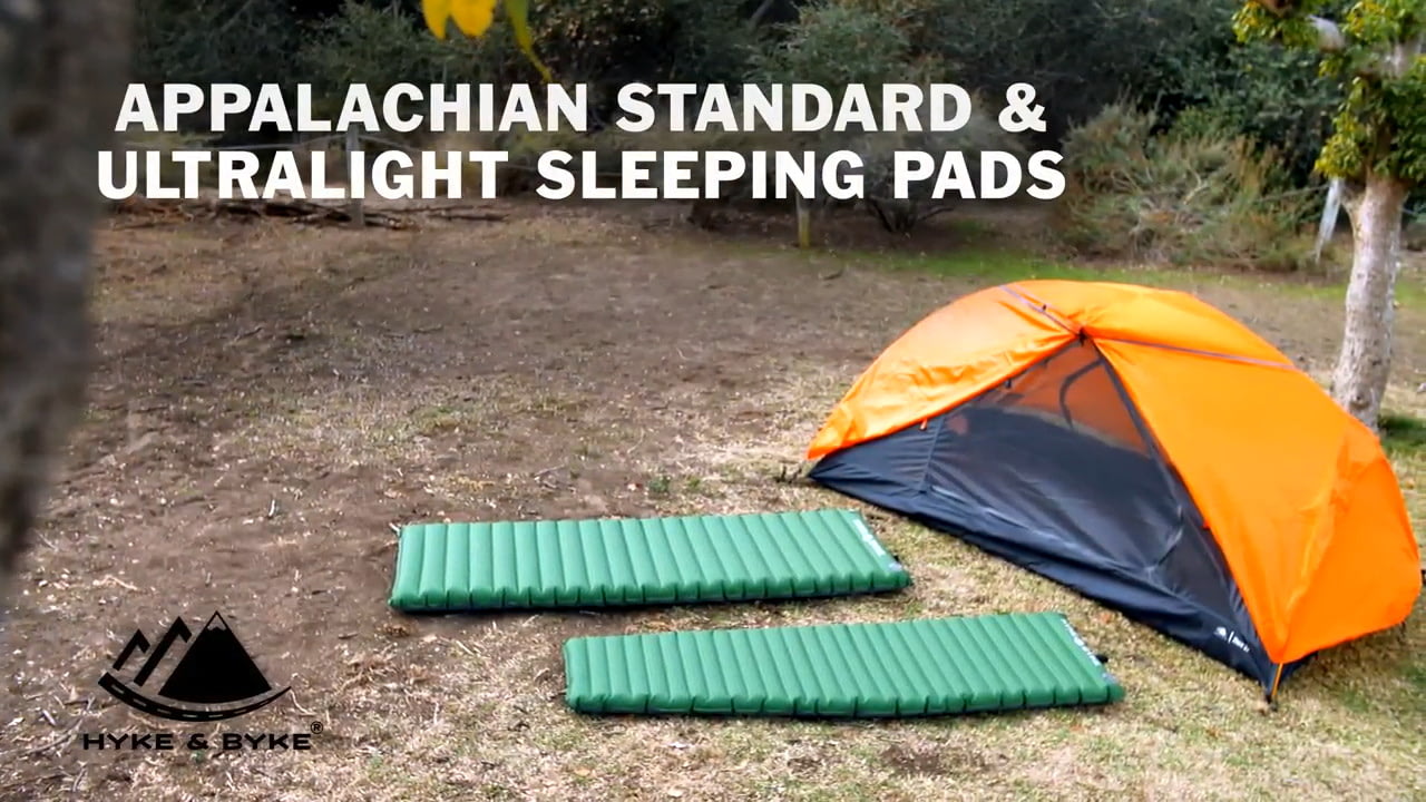 opplanet hyke byke appalachian standard and ultralight sleeping pads video
