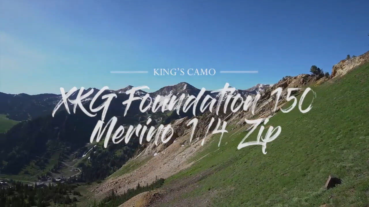 opplanet kings camo xkg foundation 150 merino 1 4 zip video