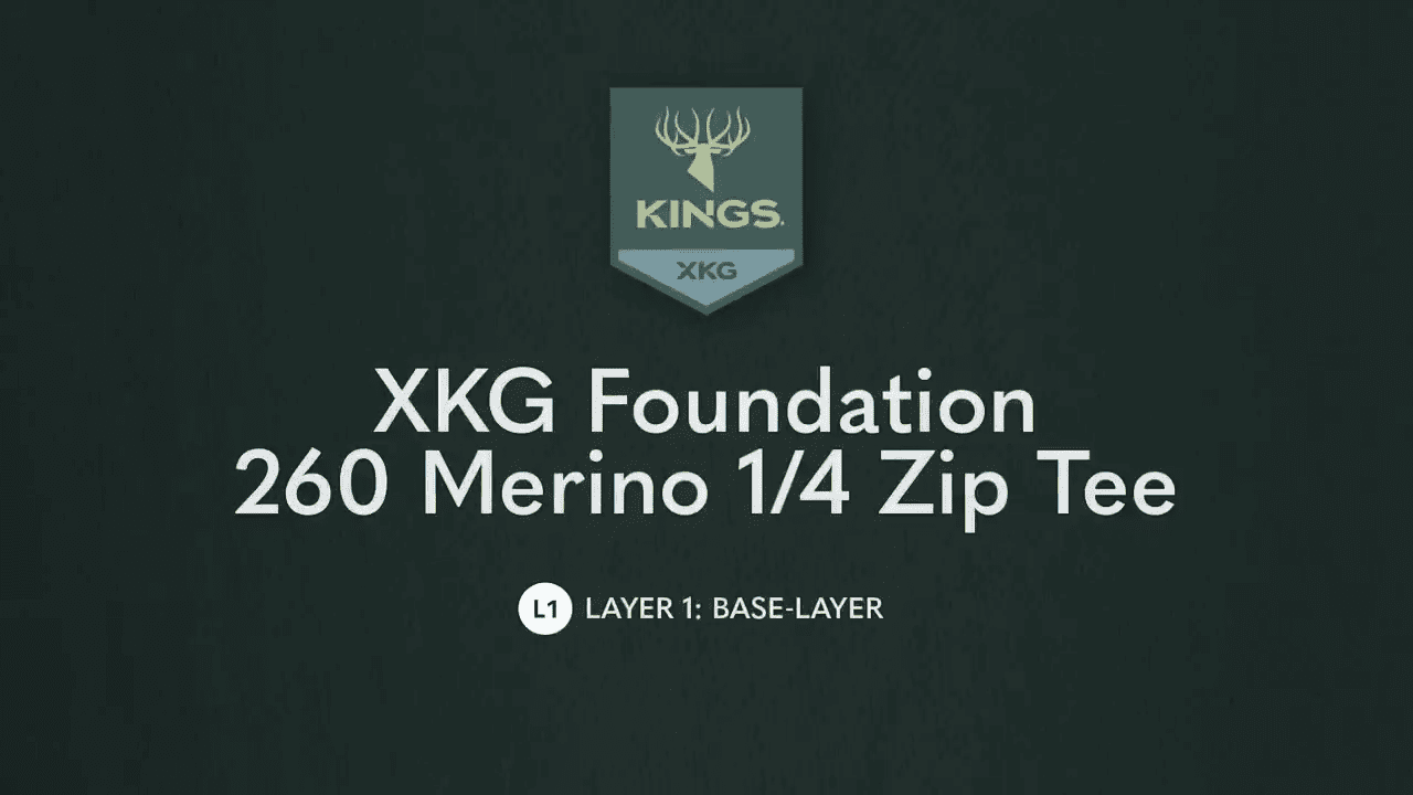 opplanet kings camo xkg foundation 260 merino 1 4 zip tee video