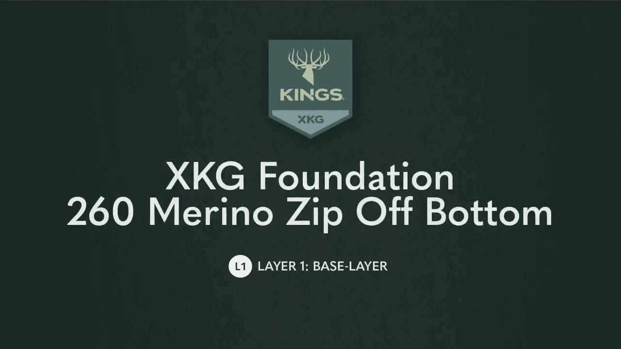 opplanet kings camo xkg foundation 260 merino zip off bottoms video
