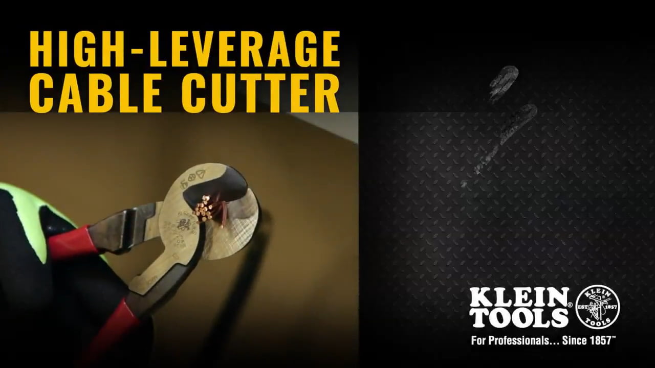 opplanet klein tools high leverage cable cutter 63225 video