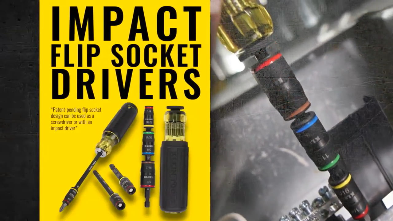 opplanet klein tools impact flip socket drivers 32900 32907 video