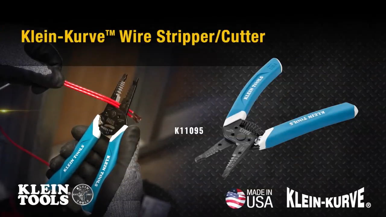 opplanet klein tools klein kurve wire stripper cutter k11095 video