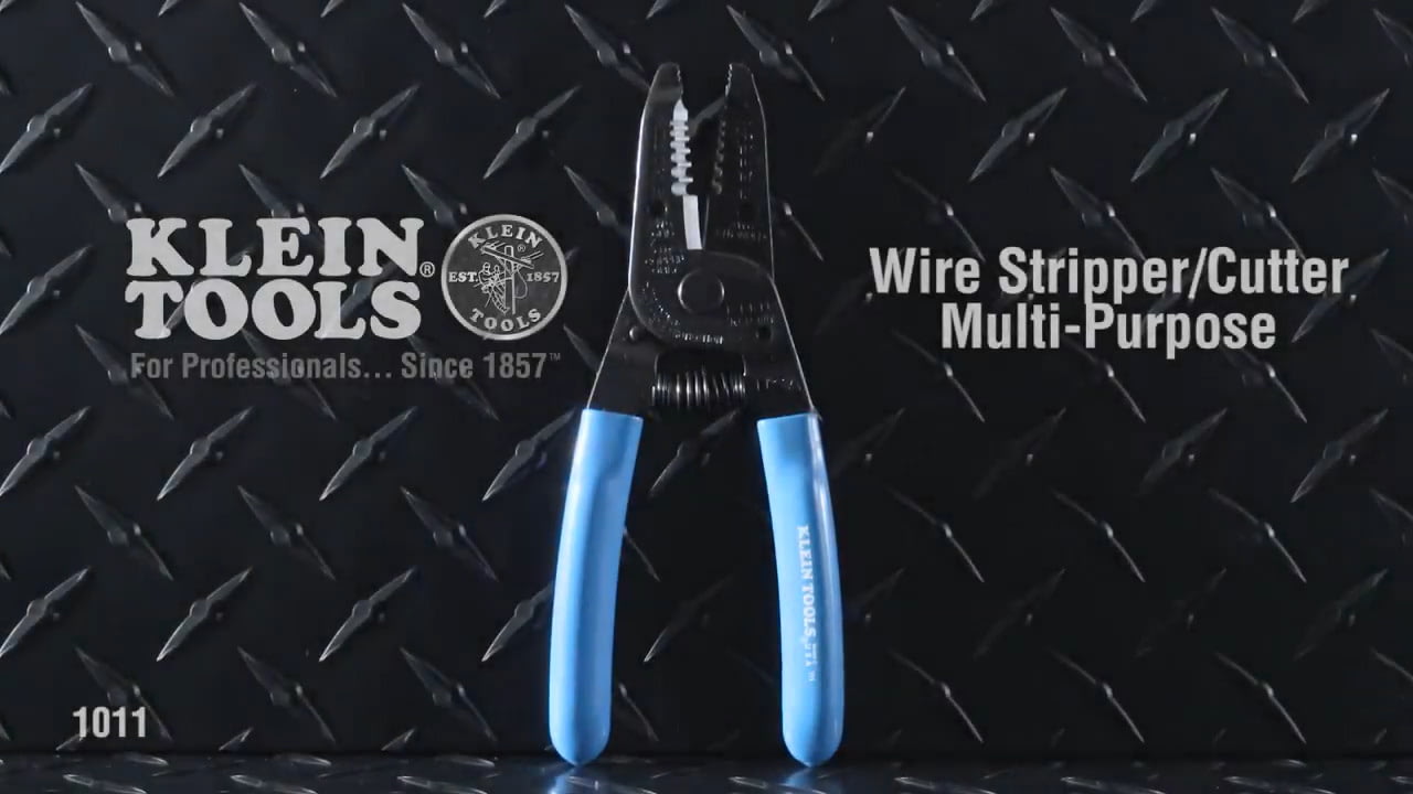 opplanet klein tools wire stripper cutter 10 20 awg solid 12 22 awg stranded video