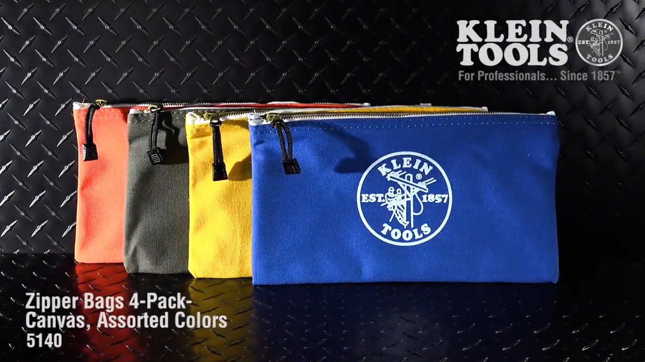opplanet klein tools zipper bags canvas 4 pack video