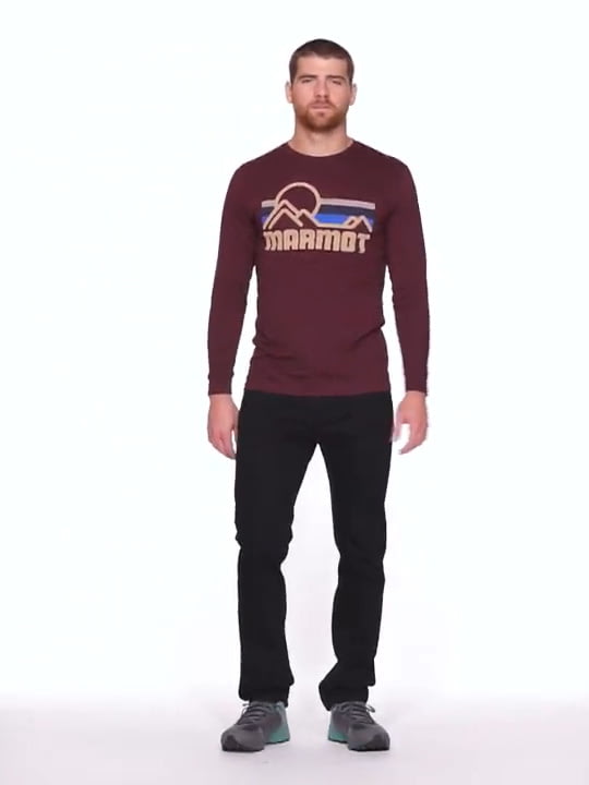 opplanet marmot coastal tee long sleeve mens video