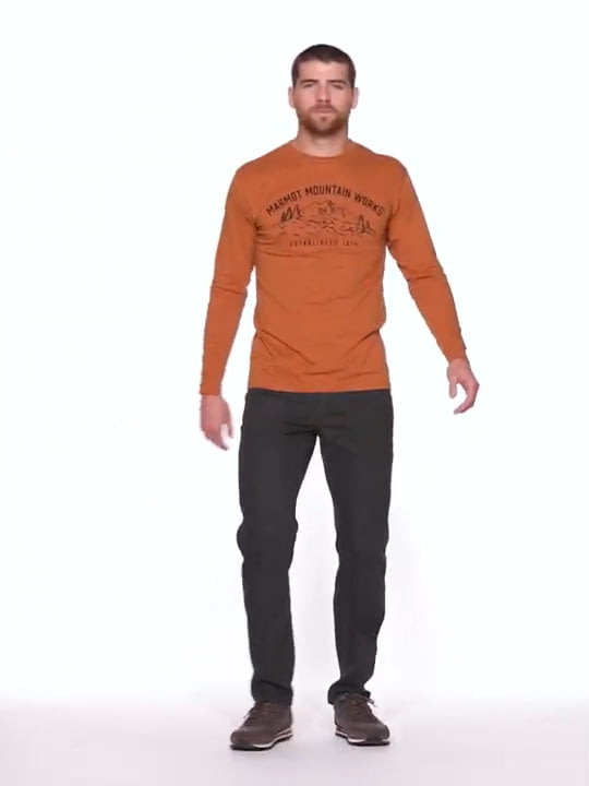 opplanet marmot mountain works tee long sleeve mens video