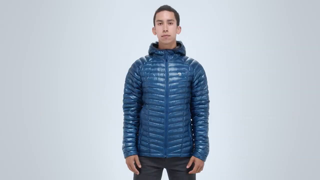 opplanet mountain hardwear mens ghost whisperer hooded down jacket video