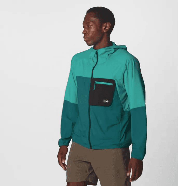 opplanet mountain hardwear wind veil hooded jacket mens video