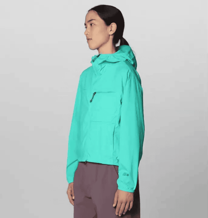 opplanet mountain hardwear wind veil hooded jacket womens video