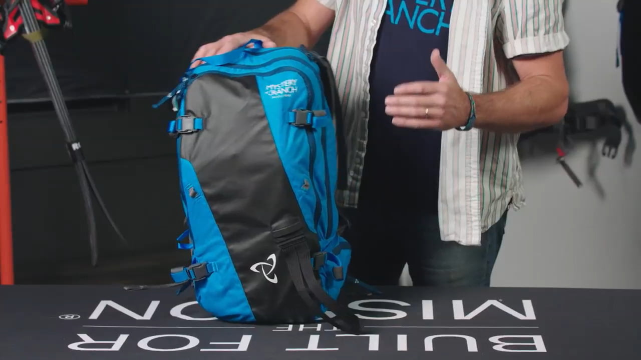 opplanet mystery ranch ski and snowboard packs d route saddle peak gallatin peak 40 video