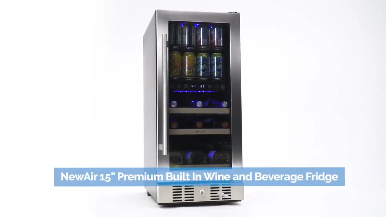 opplanet newair 15 built in wine and beverage fridge video