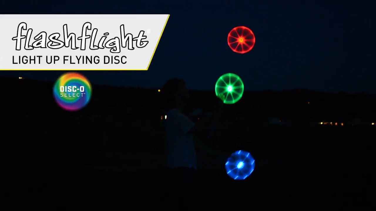opplanet nite ize flashflight light up flying disc with disc o select video