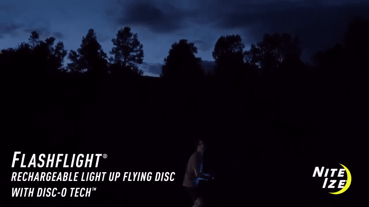 opplanet nite ize flashflight rechargeable light up flying disc disc o tech video