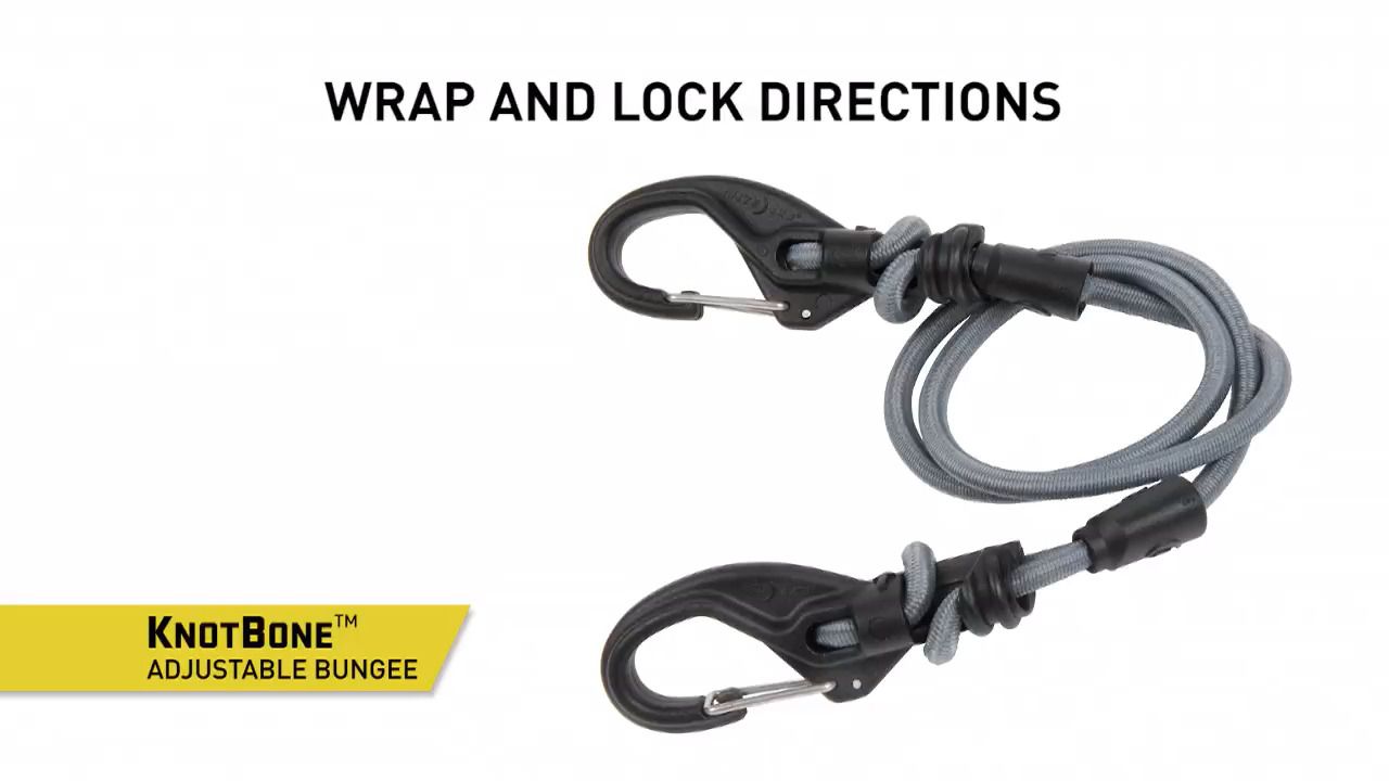 opplanet nite ize knotbone round bungee wrap and lock directions video