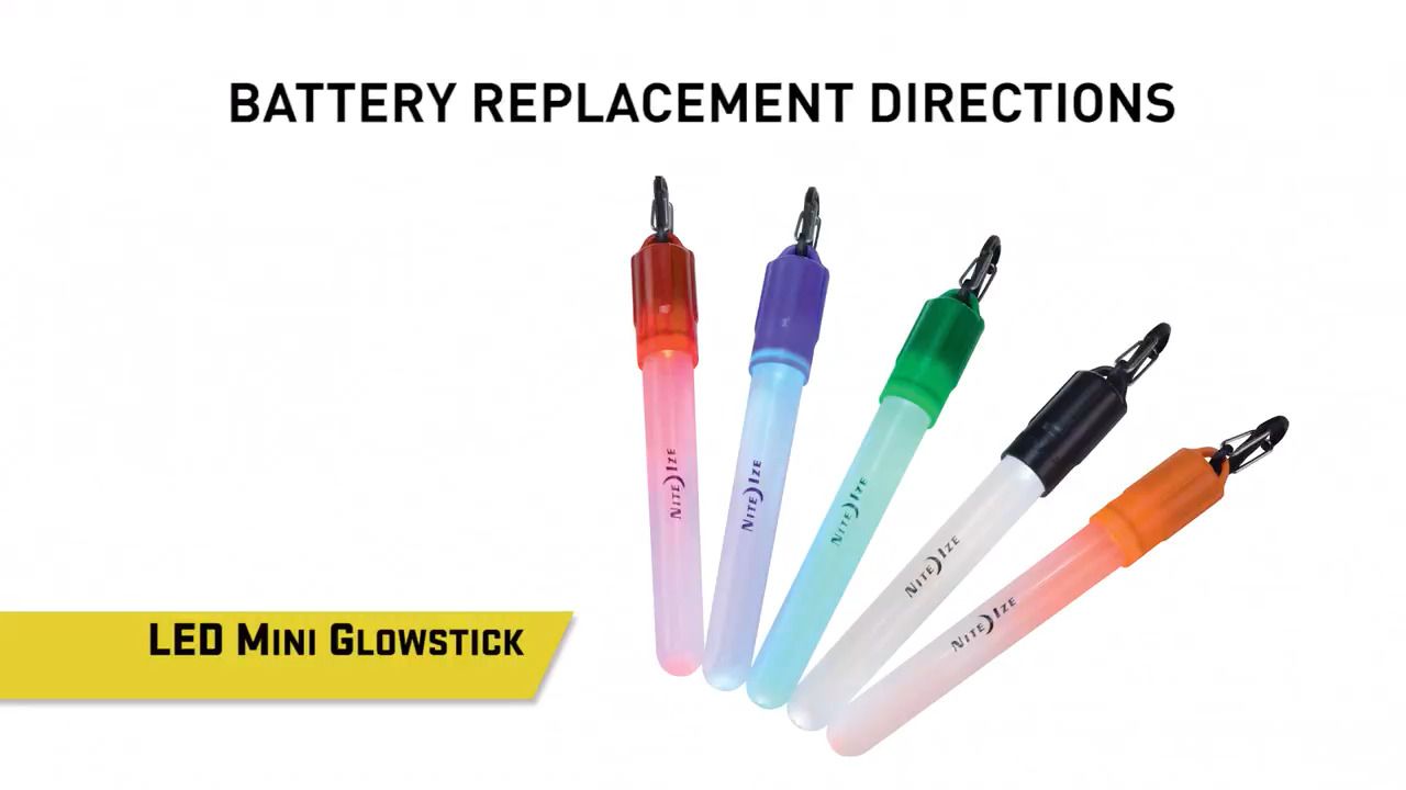 opplanet nite ize led mini glowstick battery replacement directions video