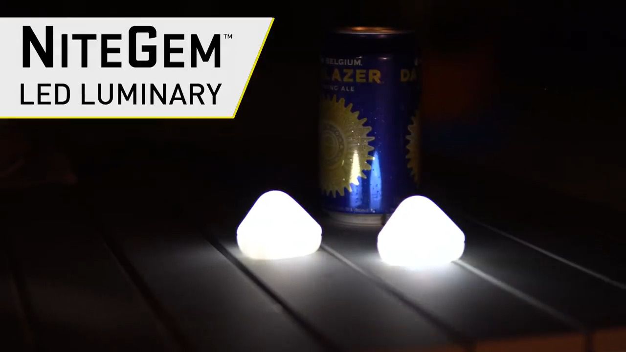 opplanet nite ize nitegem led luminary white video
