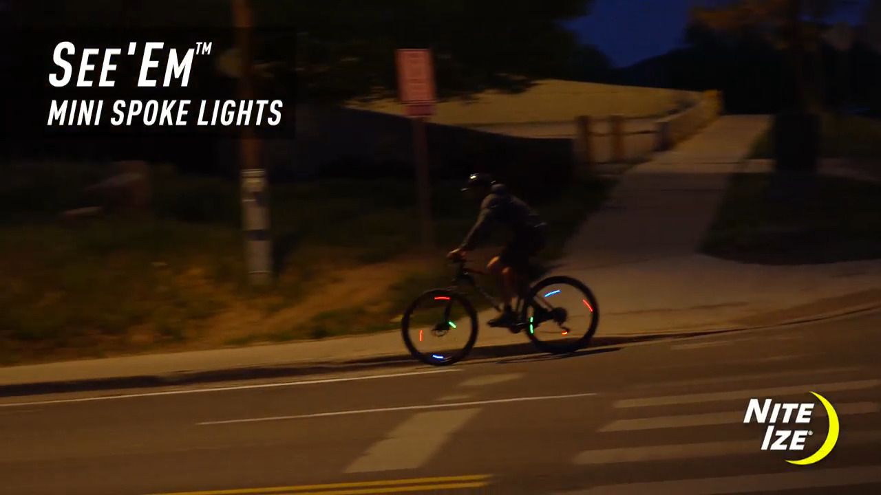 opplanet nite ize seeem mini spoke lights video