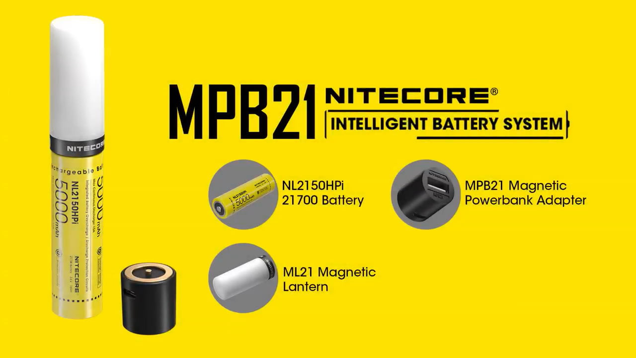 opplanet nitecore intelligent 21700 battery system with lantern and charger video