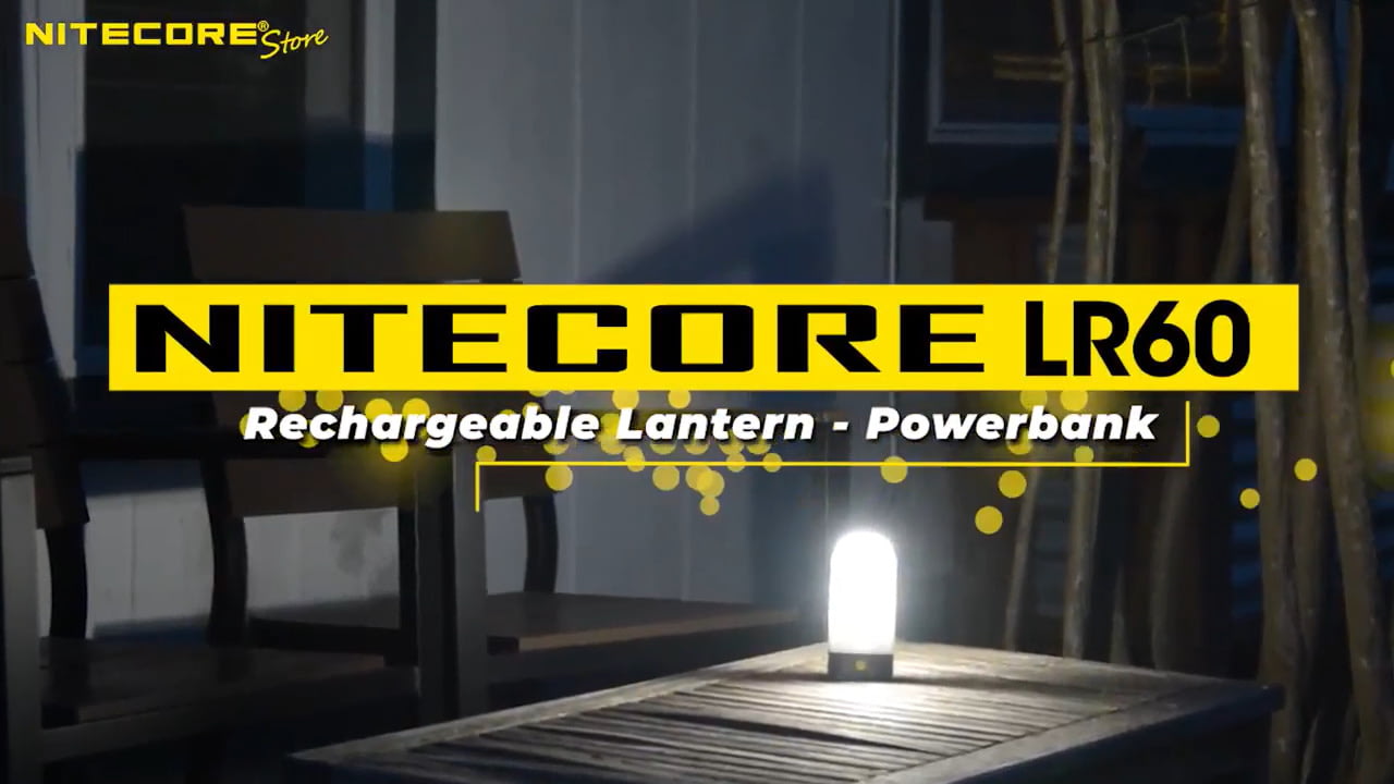 opplanet nitecore lr60 280 lumen usb rechargeable led camping lantern video