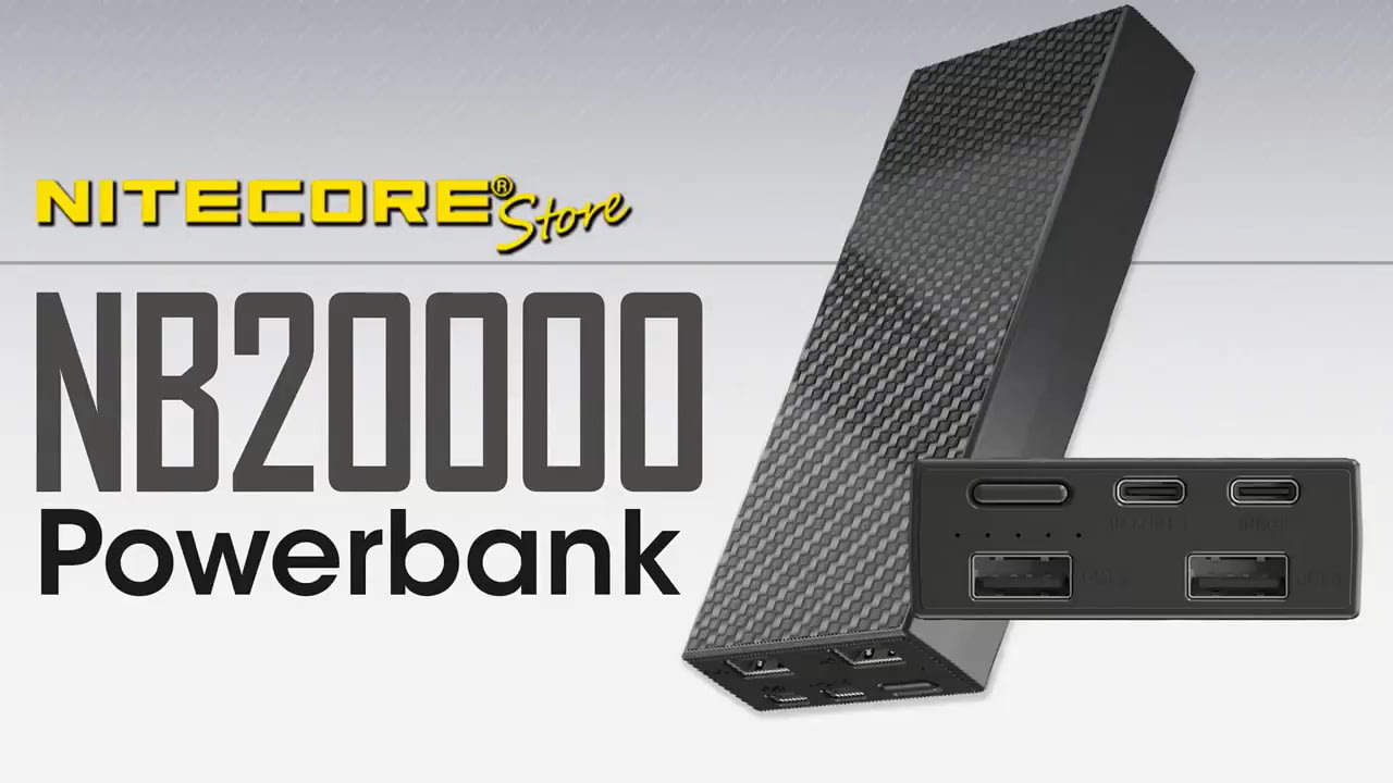 opplanet nitecore nb20000 qc usb usb c 4 port 20000mah power bank video