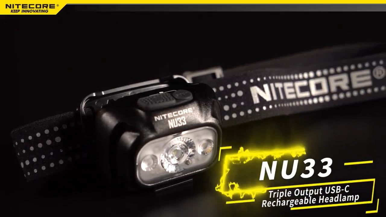 opplanet nitecore nu33 triple output usb c rechargeable headlamp video