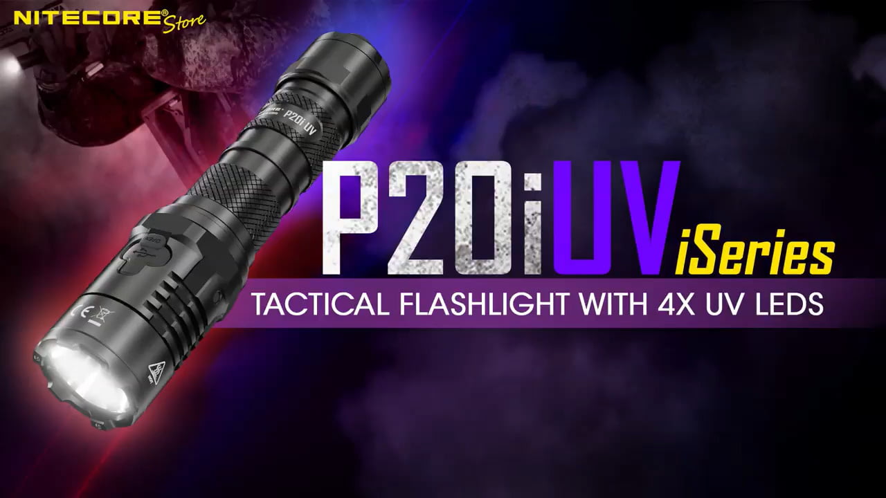 opplanet nitecore p20i uv 1800 lumen rechargeable flashlight with uv light video