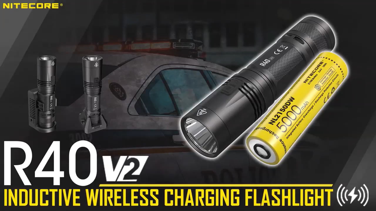 opplanet nitecore r40 v2 1200 lumen rechargeable flashlight kit video