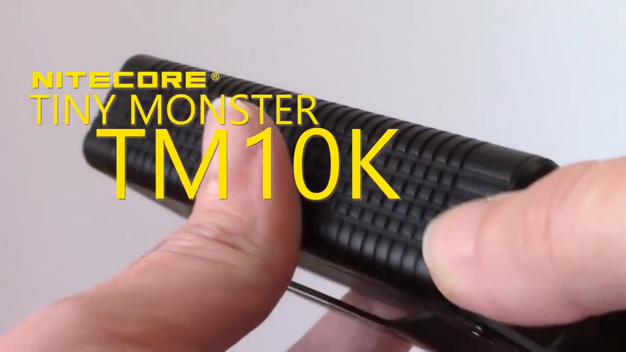 opplanet nitecore tm10k tiny monster 10000 lumen burst rechargeable flashlight video
