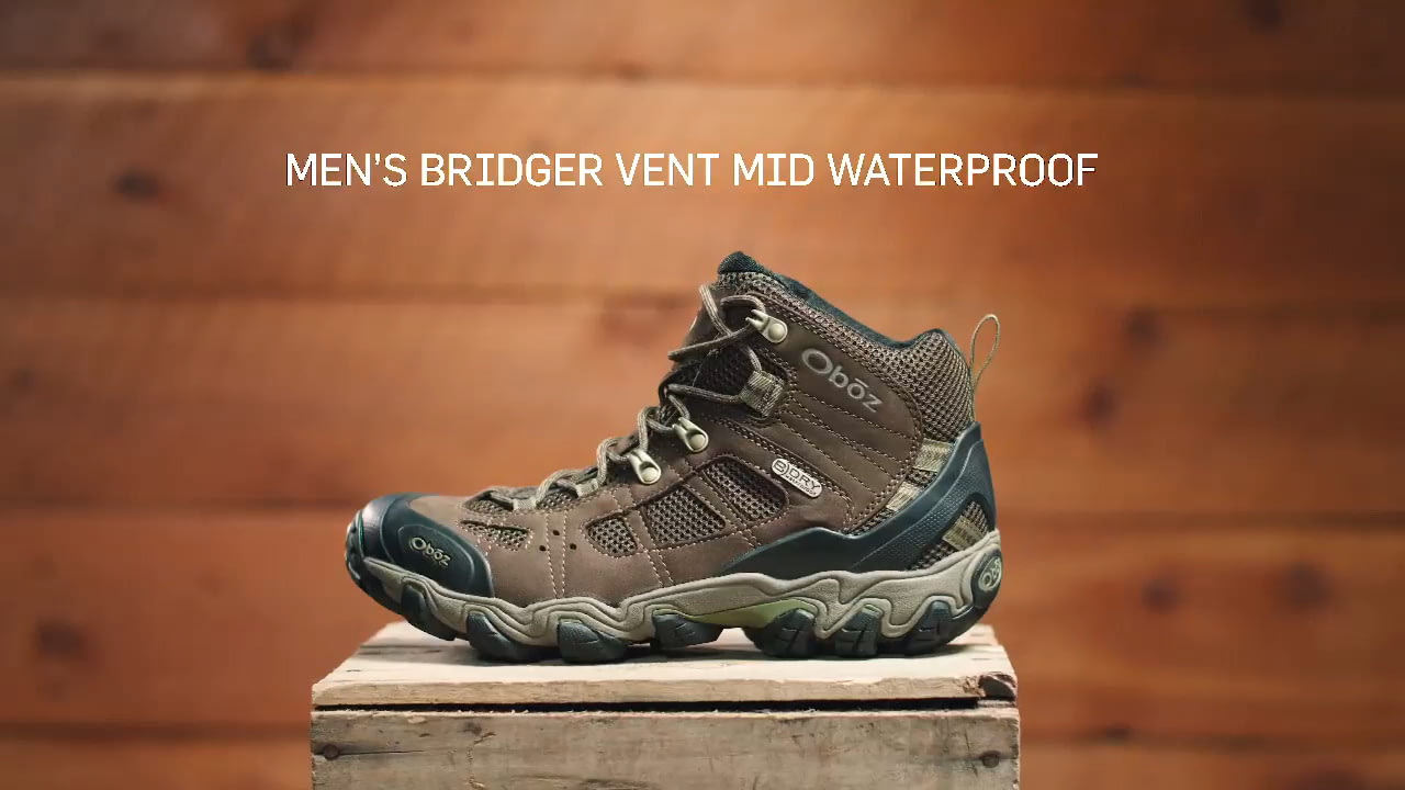 opplanet oboz bridger vent mid b dry mens video
