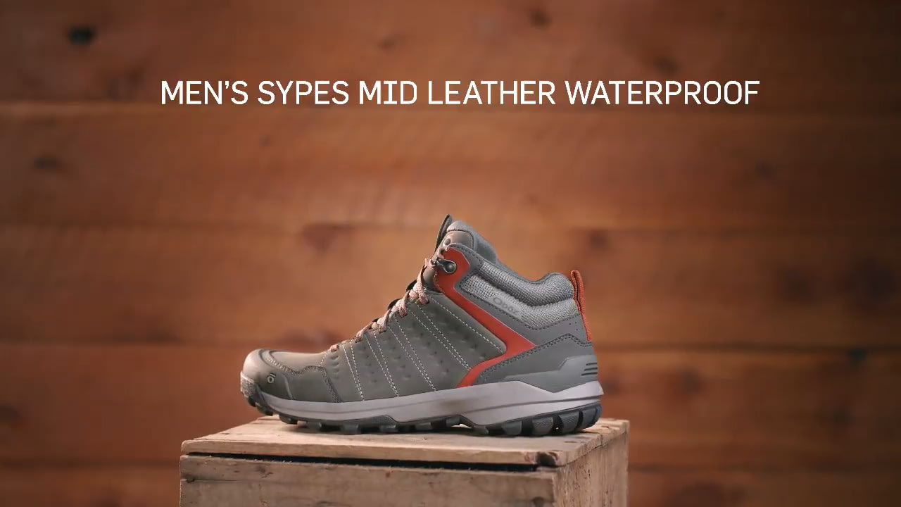 opplanet oboz sypes mid leather b dry mens hiking shoes video