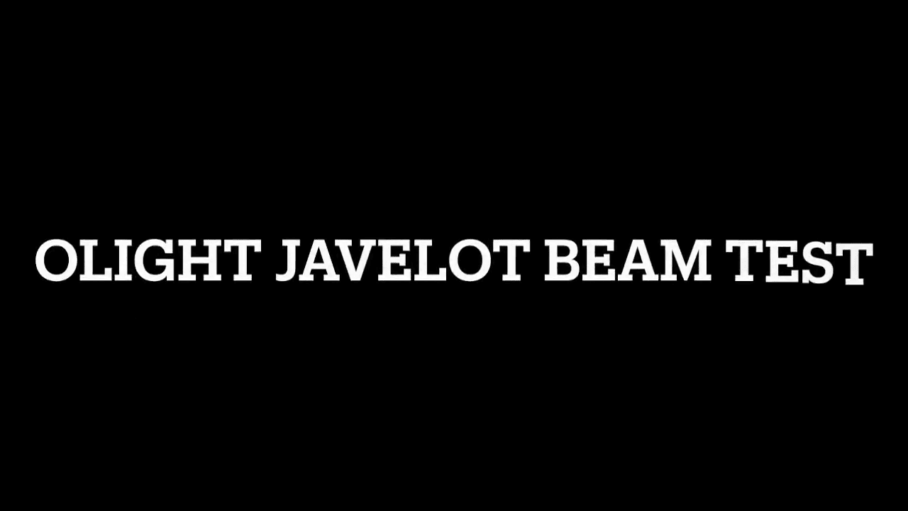opplanet olight javelot flashlight beam test video