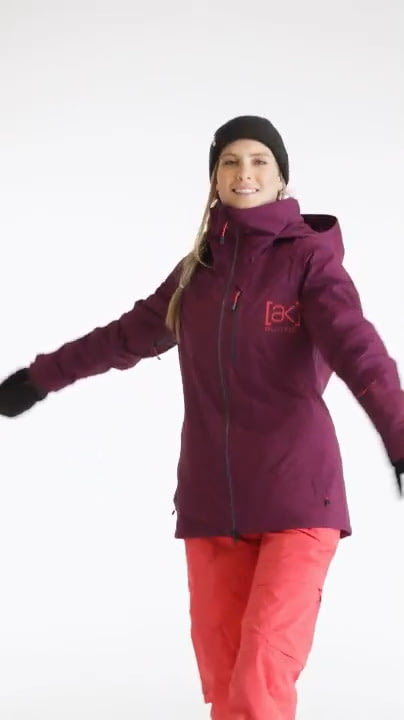 opplanet opplane burton womens gore tex 2l embark jacket wild berry video